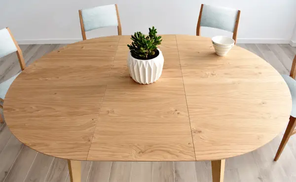 Mesa de comedor extensible nordica Allondra