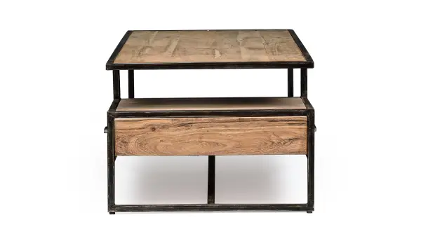 Mesa de centro industrial 1 cajón Phoenix