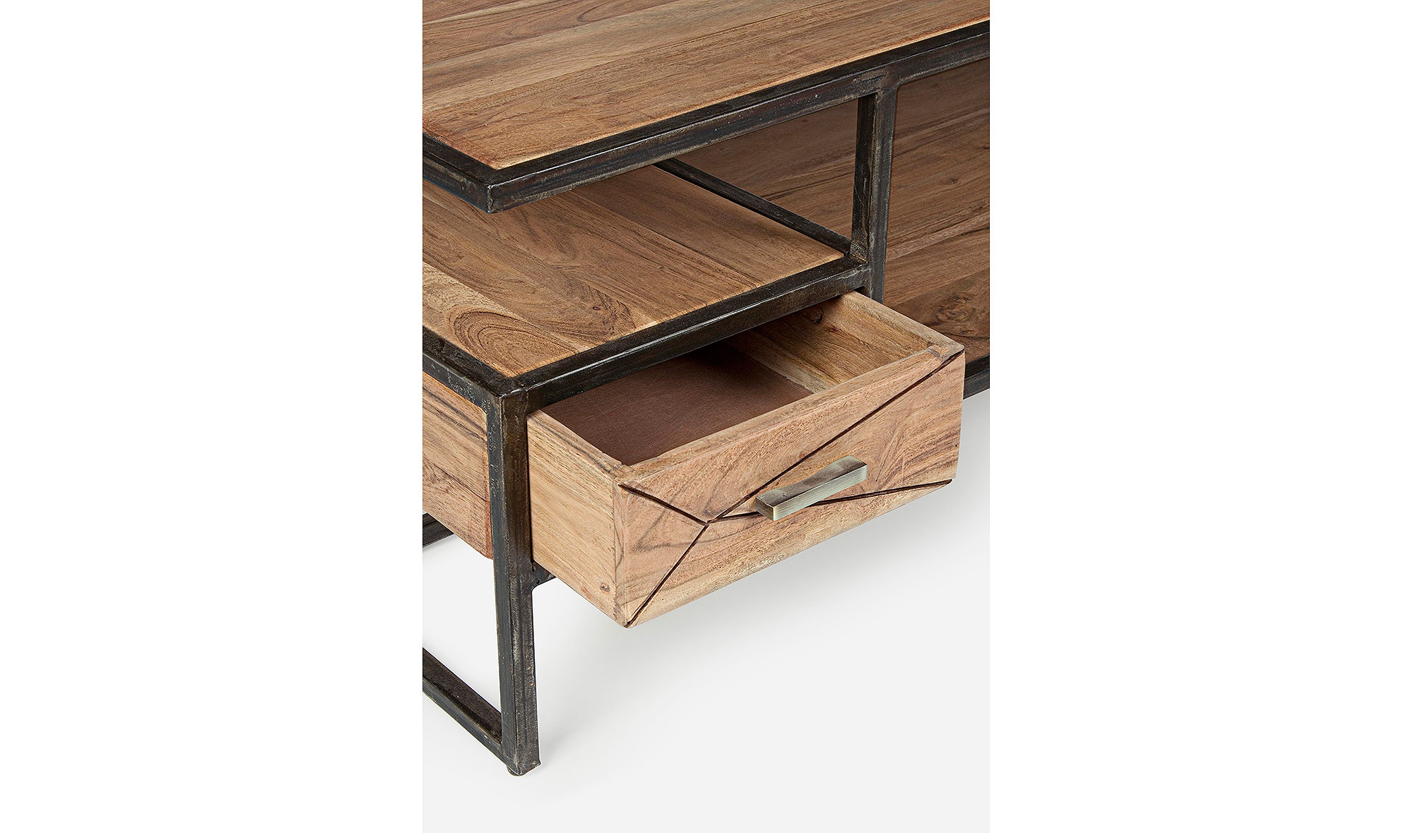 Mesa de centro industrial 1 cajón Phoenix