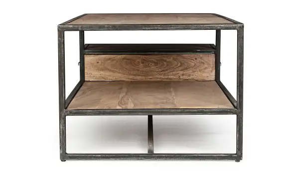 Mesa de centro industrial 1 cajón Phoenix