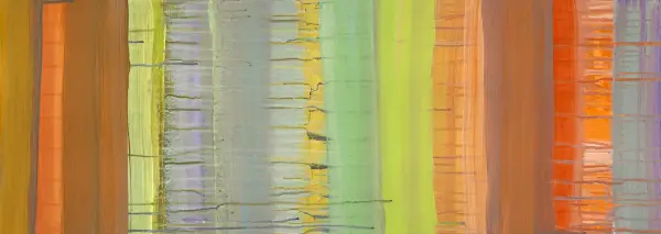 Cuadro canvas abstracto tropical