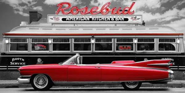 Cuadro canvas fotografia vintage beauty and diner