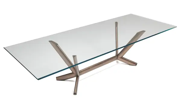 Mesa de comedor brushed bronze Planet Cattelan