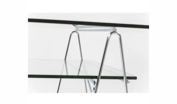Mesa de escritorio de cristal Polar