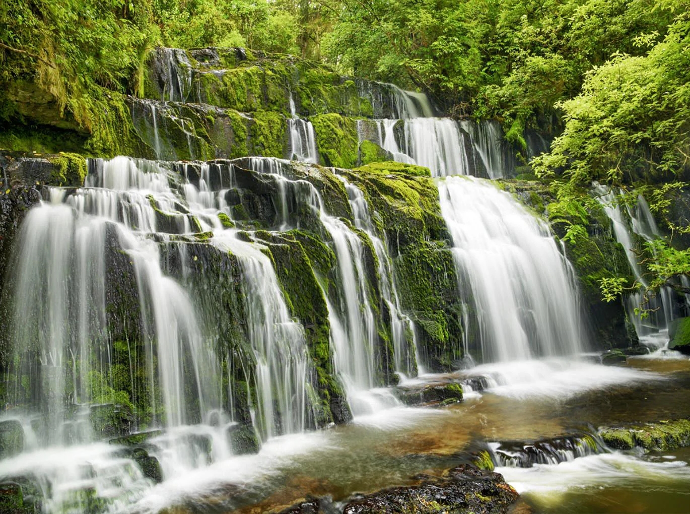 Cuadro canvas fotografia cascada purakaunui falls