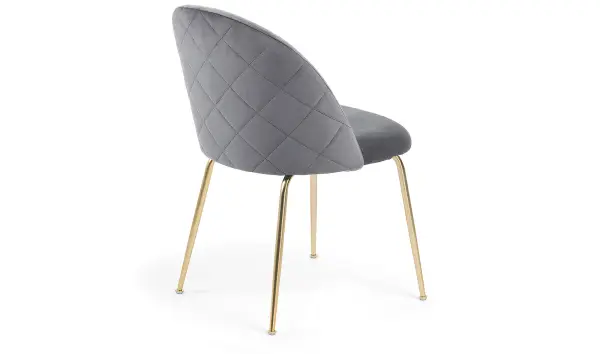 Silla dorada moderna gris Teremys