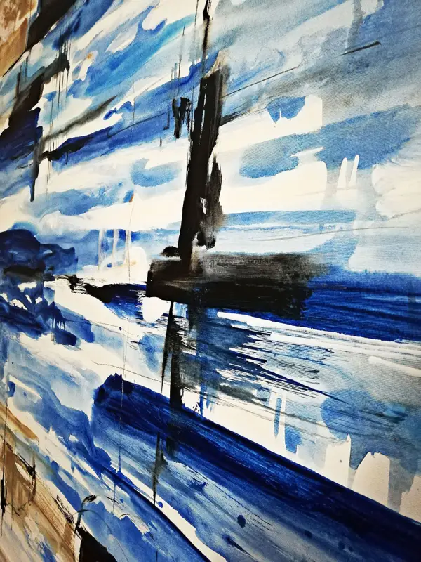 Cuadro pintura original up in the skyes