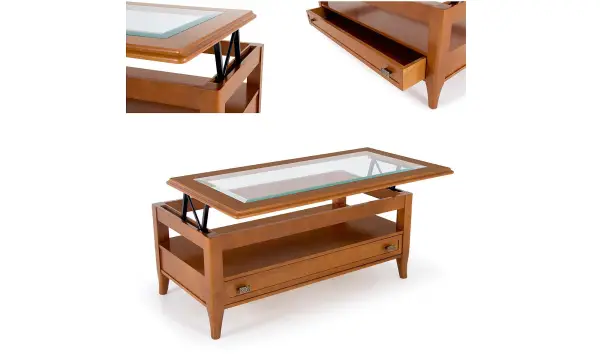 Mesa de centro clásica elevable Verbier