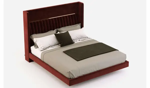 Cama tapizada de diseño Bardot