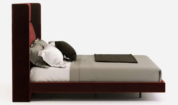 Cama tapizada de diseño Bardot