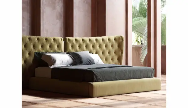 Cama tapizada de diseño Monroe