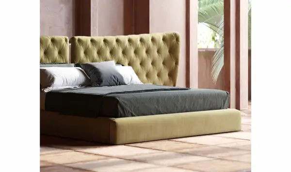 Cama tapizada de diseño Monroe
