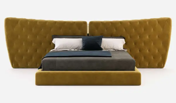 Cama tapizada de diseño Monroe