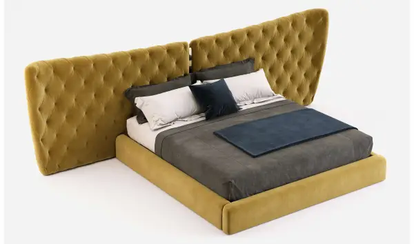 Cama tapizada de diseño Monroe