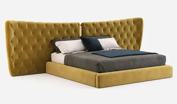 Cama tapizada de diseño Monroe