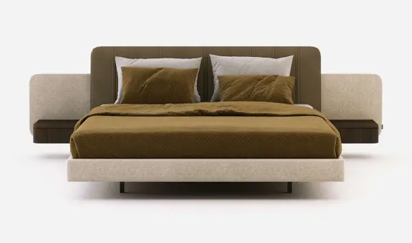 Cama tapizada de diseño Amanda