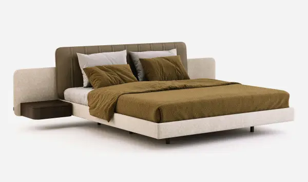 Cama tapizada de diseño Amanda