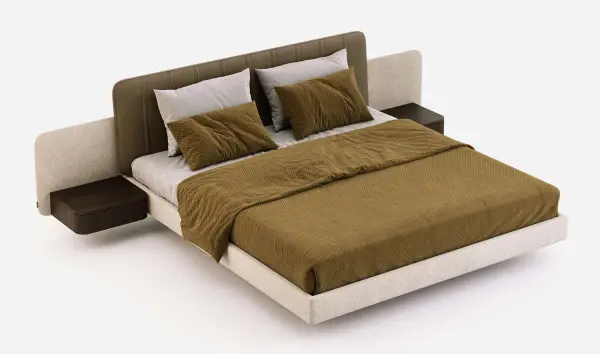 Cama tapizada de diseño Amanda