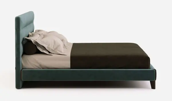 Cama tapizada de diseño Yumi