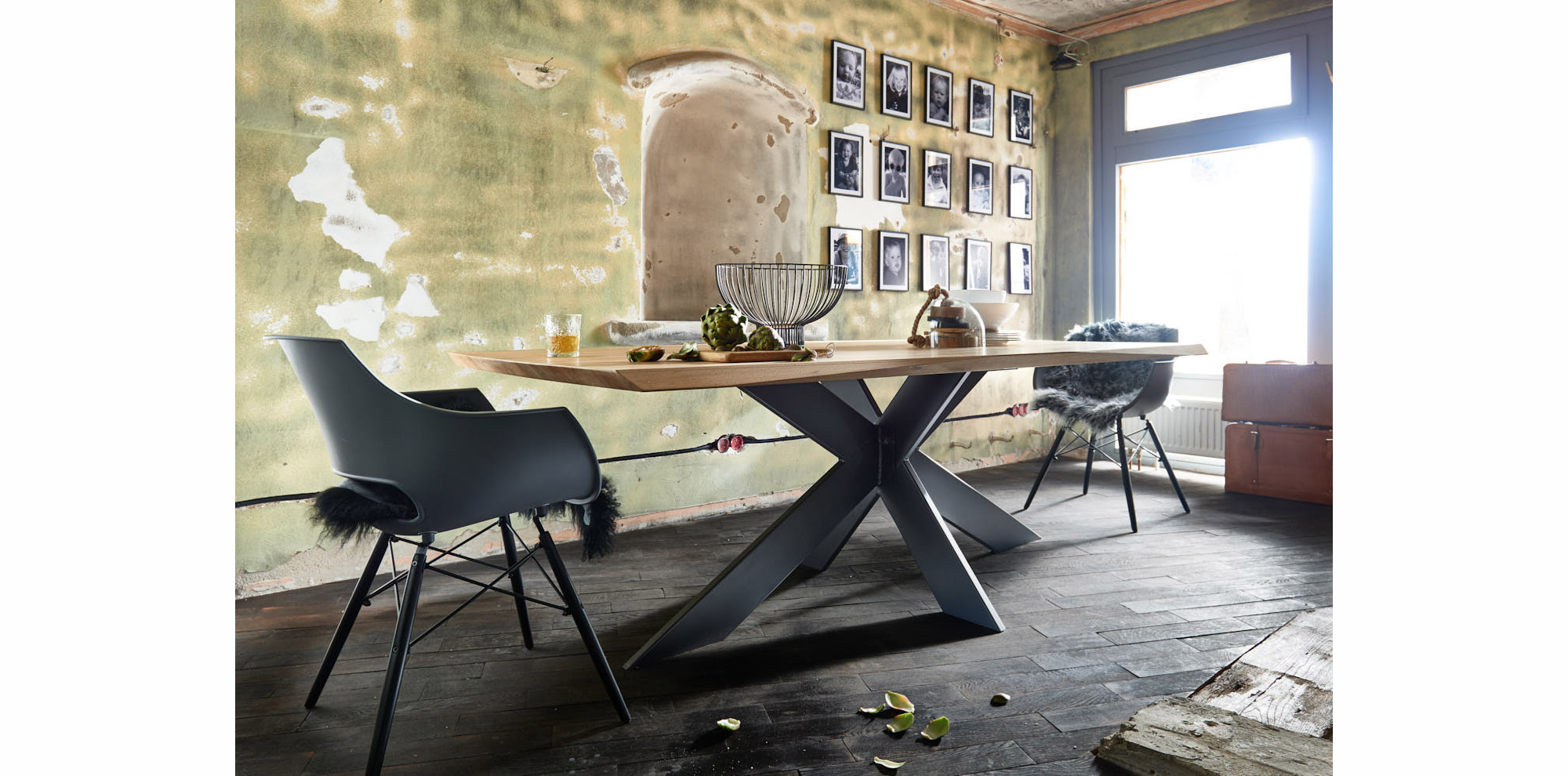 Mesa de comedor roble salvaje Extreme