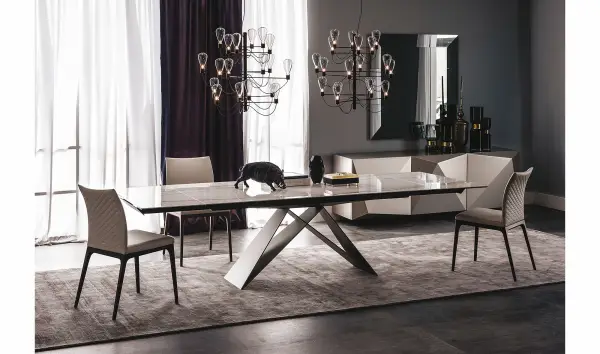 Mesa de comedor extensible Premier Keramik Drive Cattelan