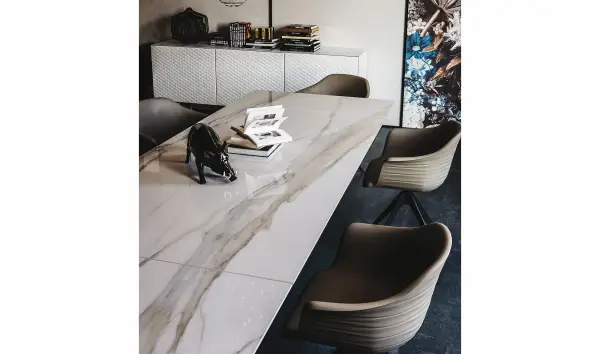 Mesa de comedor extensible Premier Keramik Drive Cattelan