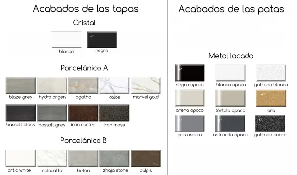 Mesa de comedor extensible porcelánico Seven