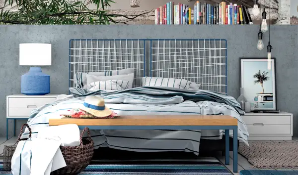 Cabecero hierro industrial Loft Natur