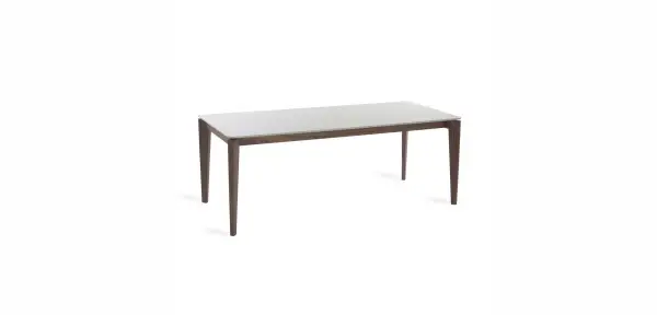 Mesa de comedor nogal y laca Jara