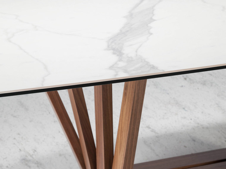 Mesa de comedor de diseño porcelánico Paute