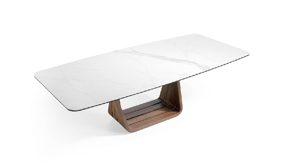 Mesa de comedor de diseño porcelánico Paute