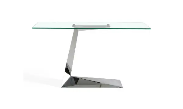Consola acero y cristal Tacul