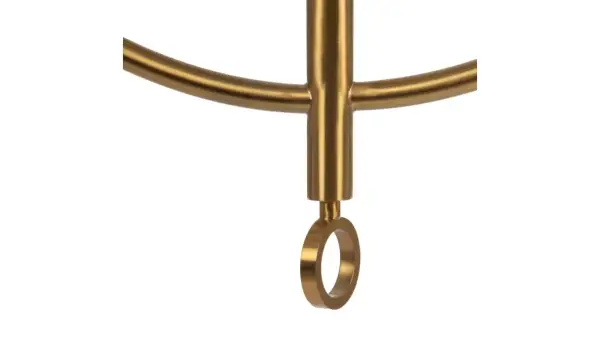 lampara de techo oro metal y cristal