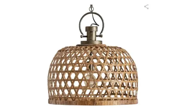 Lampara de techo bamboo