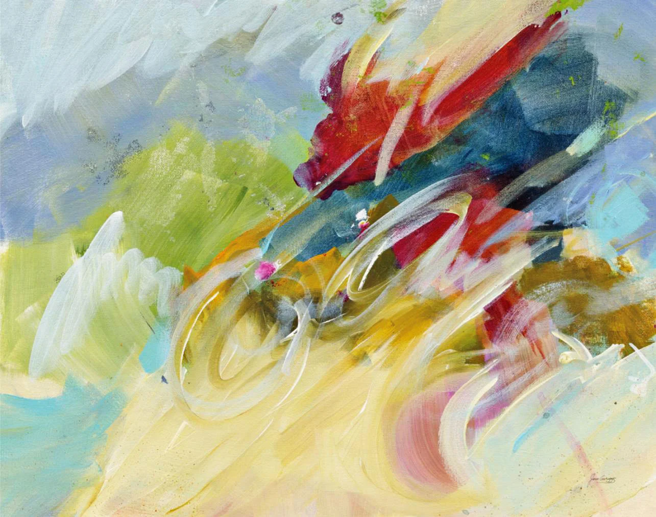 Cuadro canvas abstracto felicidad