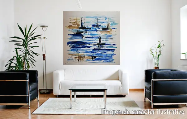 Cuadro pintura original up in the skyes