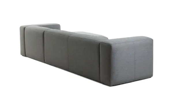 Sofá 3 plazas con chaise logue derecho Blok Gris oscuro