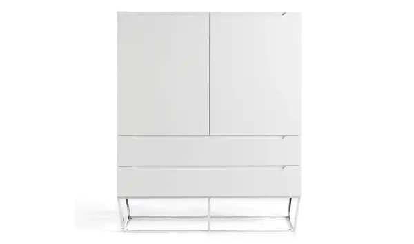 Aparador alto 2 puertas 2 cajones blanco Angel Cerda