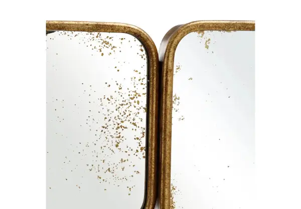 Espejo dorado envejecido rectangular