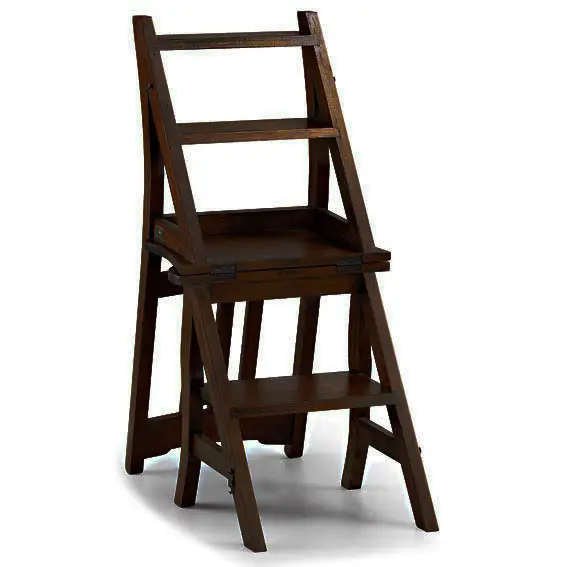 Silla de madera escalera colonial Flamingo
