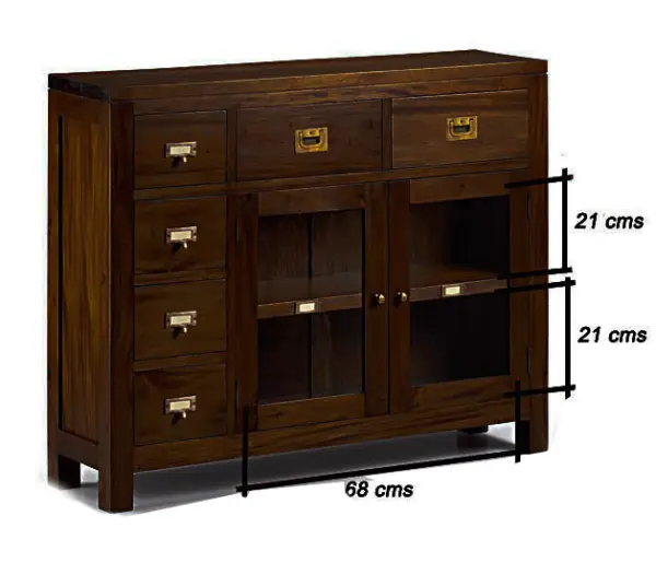 Mueble de entrada 6 cajones colonial Flamingo