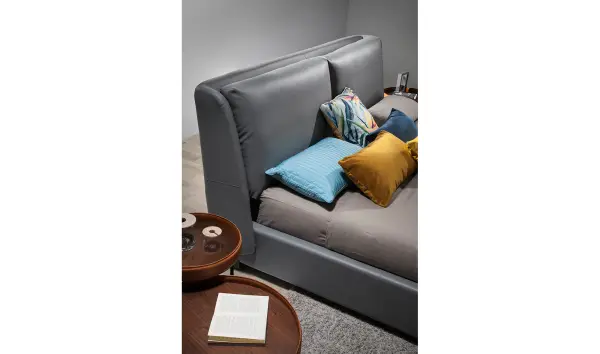 Cama moderna tapizada Idara para colchón 180x200