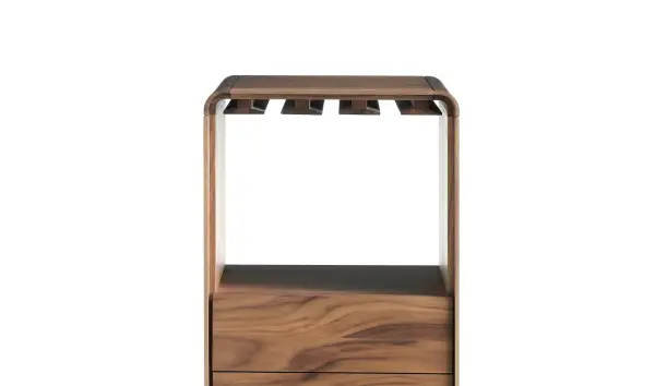 Mueble Bar moderno giratorio nogal Tomasso