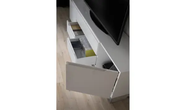 Mueble tv moderno Lacado y acero Matteo