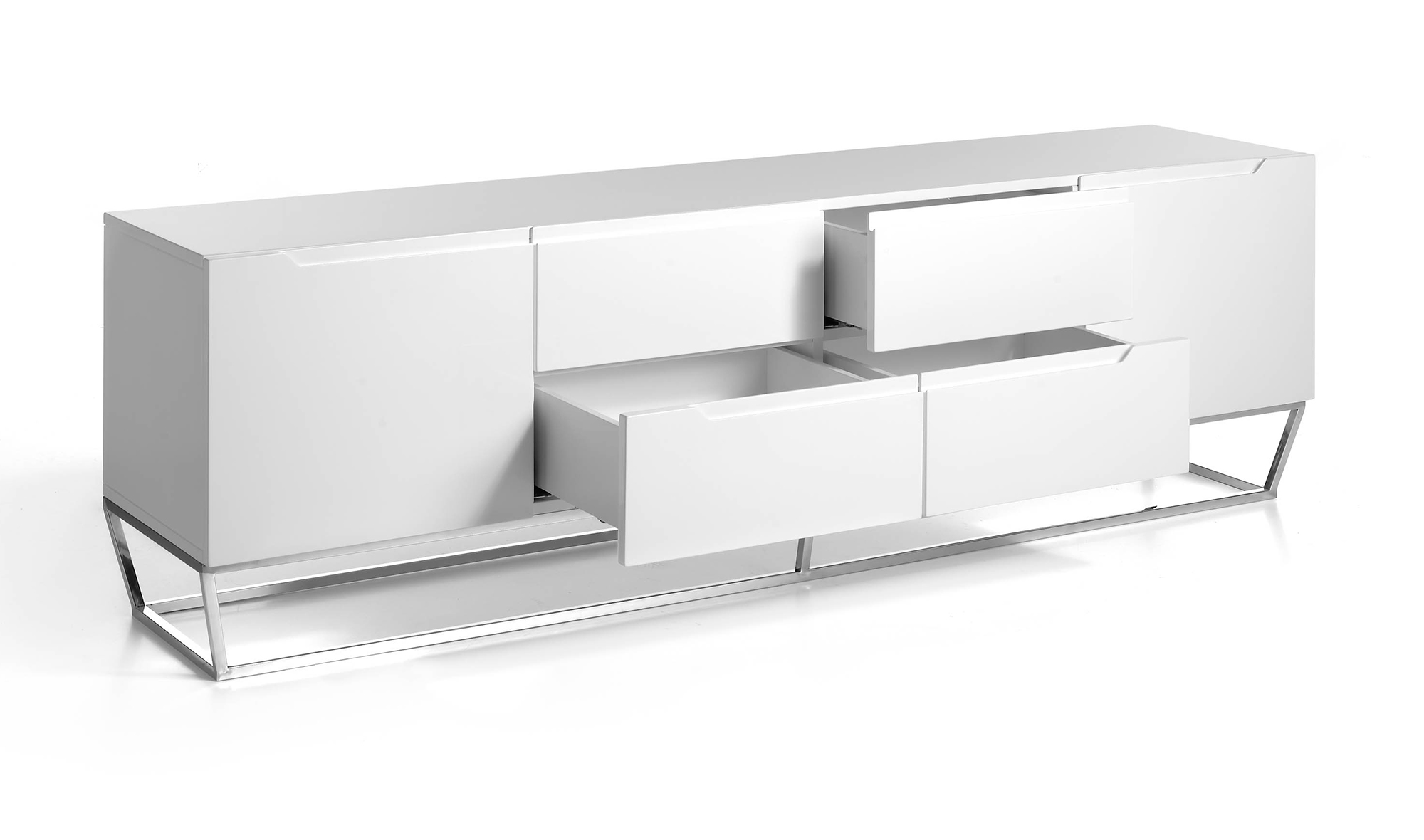 Mueble tv moderno Lacado y acero Matteo