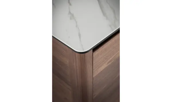 Mueble de TV moderno Nogal y cerámica Sivori II