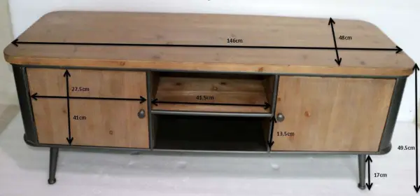 Mesa de televisión industrial Eugene