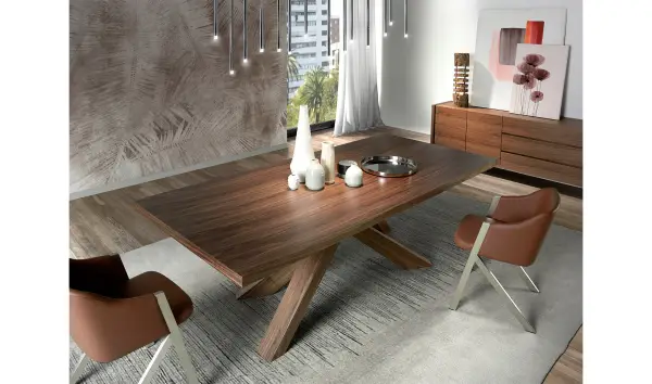 Mesa de comedor moderna nogal Liguria
