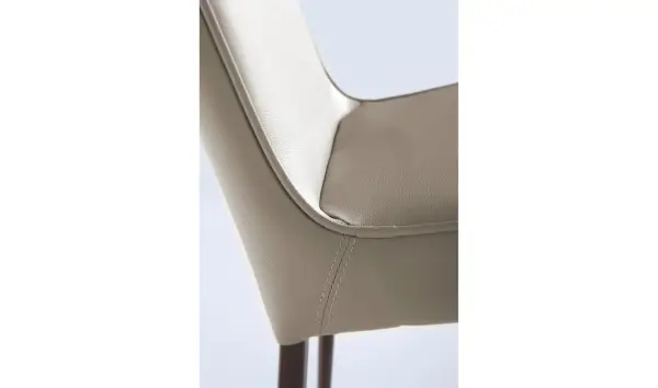 Silla moderna tapizada y acero Palizzi