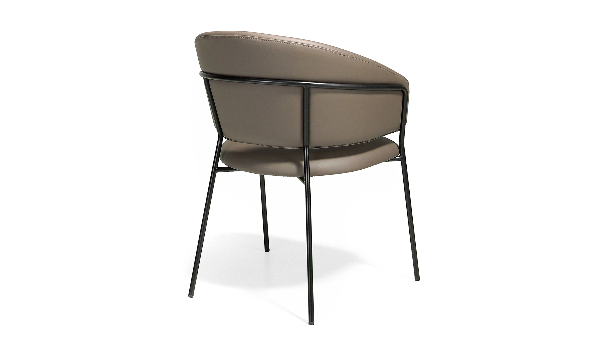 Sillón moderno tapizado y acero Brolo